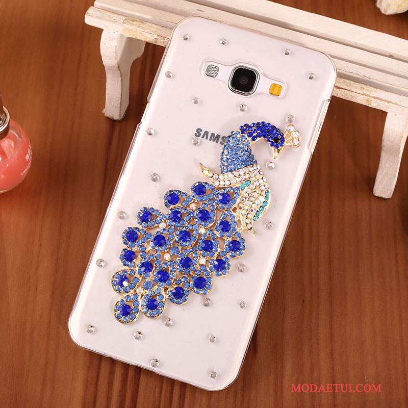 Futerał Samsung Galaxy A8 Rhinestone Trudnona Telefon, Etui Samsung Galaxy A8 Ochraniacz Przezroczysty Czarny