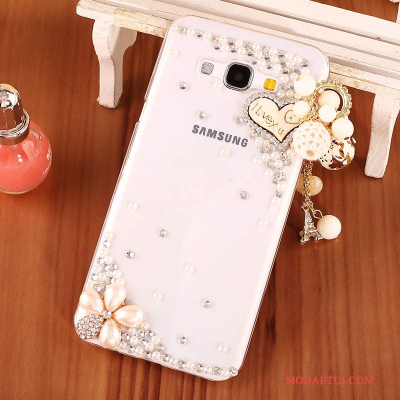 Futerał Samsung Galaxy A8 Rhinestone Trudnona Telefon, Etui Samsung Galaxy A8 Ochraniacz Przezroczysty Czarny