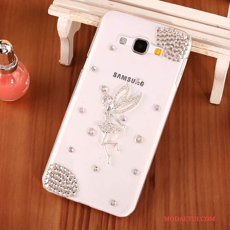 Futerał Samsung Galaxy A8 Rhinestone Trudnona Telefon, Etui Samsung Galaxy A8 Ochraniacz Przezroczysty Czarny