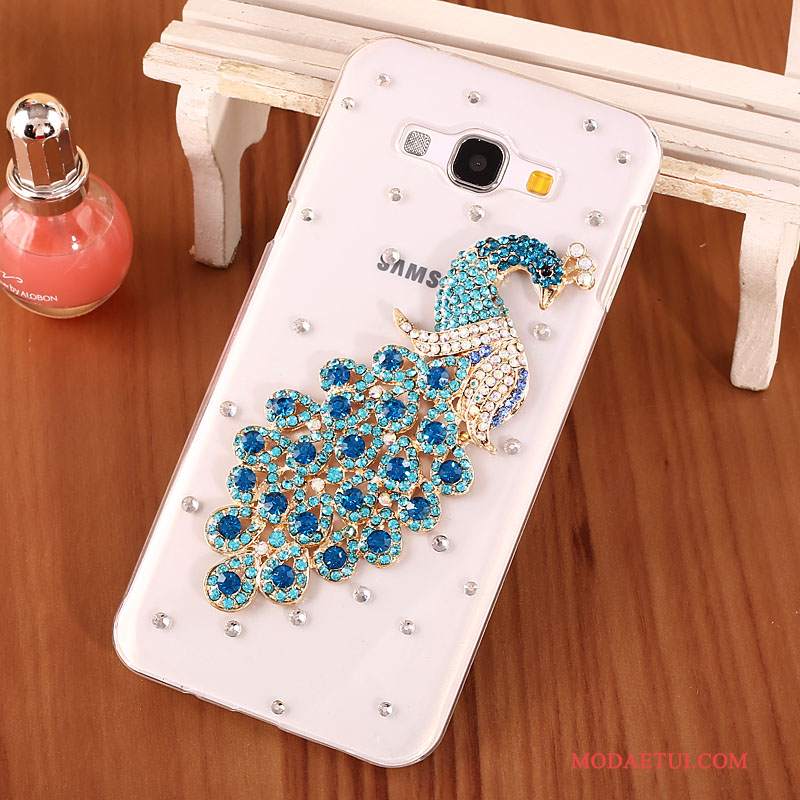 Futerał Samsung Galaxy A8 Rhinestone Trudnona Telefon, Etui Samsung Galaxy A8 Ochraniacz Przezroczysty Czarny