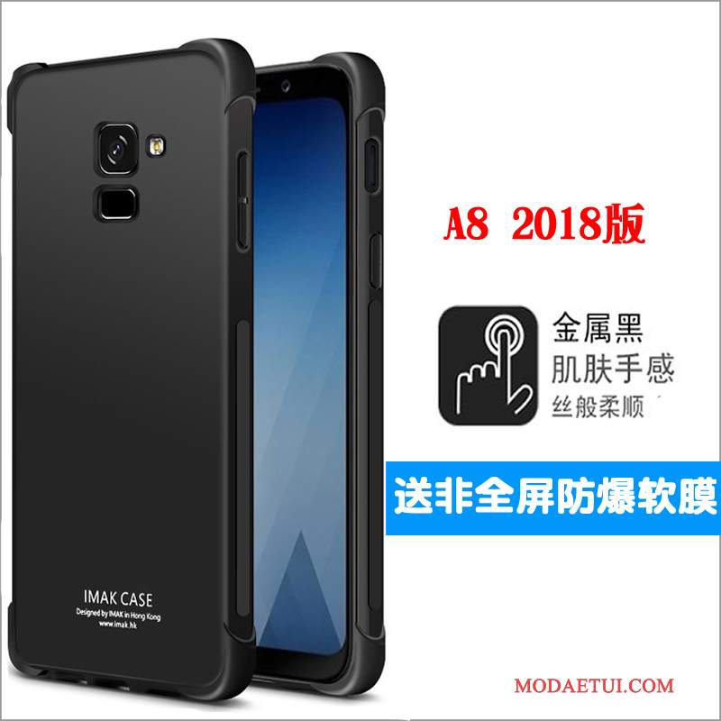 Futerał Samsung Galaxy A8+ Silikonowe Czarny Balon, Etui Samsung Galaxy A8+ Miękki Na Telefon