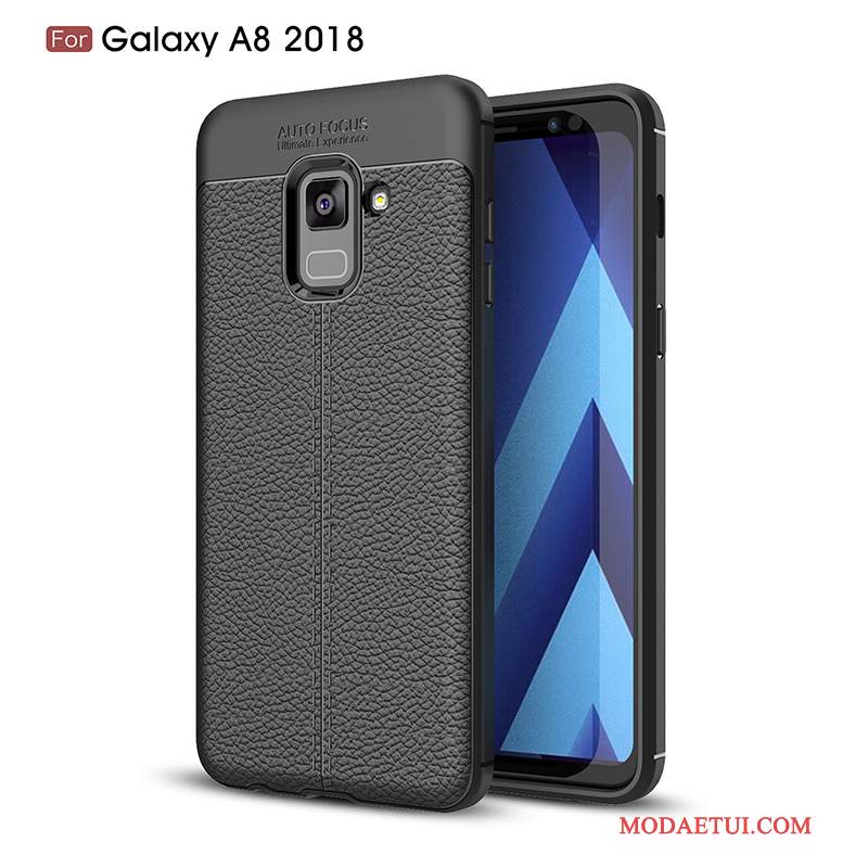 Futerał Samsung Galaxy A8+ Torby Anti-fall Czarny, Etui Samsung Galaxy A8+ Ochraniacz Biznes Proste