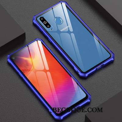 Futerał Samsung Galaxy A8s Metal Nowy Granica, Etui Samsung Galaxy A8s Ochraniacz Szkło Anti-fall