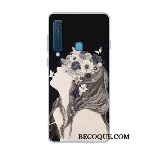 Futerał Samsung Galaxy A9 2018 Miękki Niebieski Anti-fall, Etui Samsung Galaxy A9 2018 Kreatywne Na Telefon Sztuka