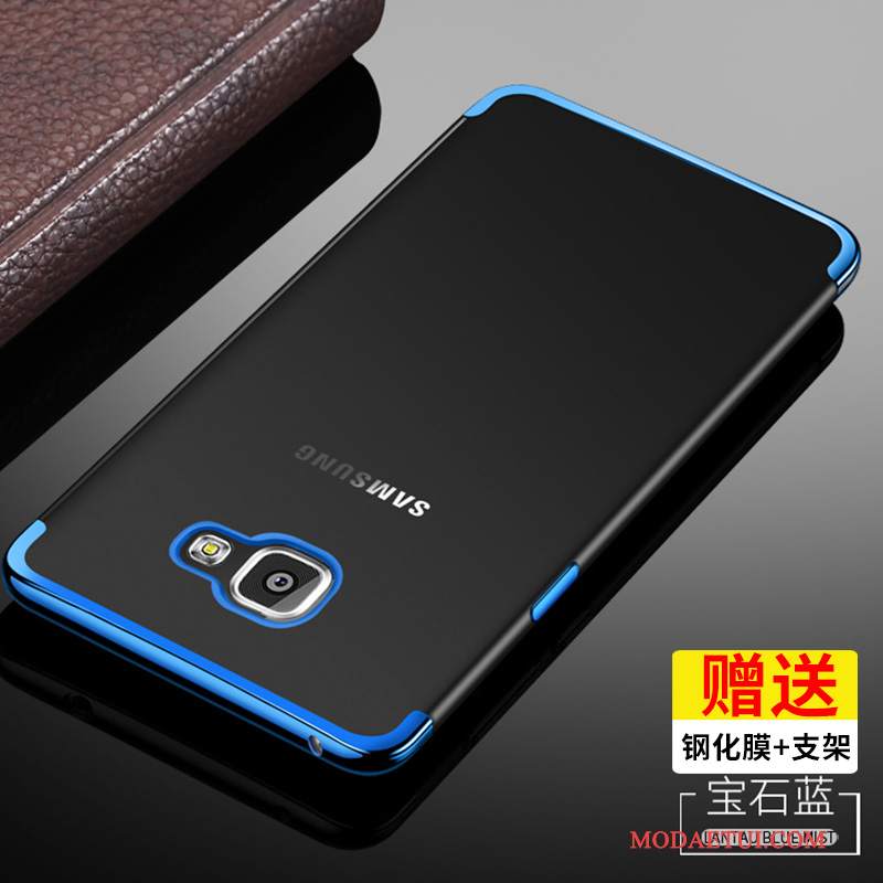 Futerał Samsung Galaxy A9 Silikonowe Przezroczysty Złoto, Etui Samsung Galaxy A9 Miękki Wysokina Telefon