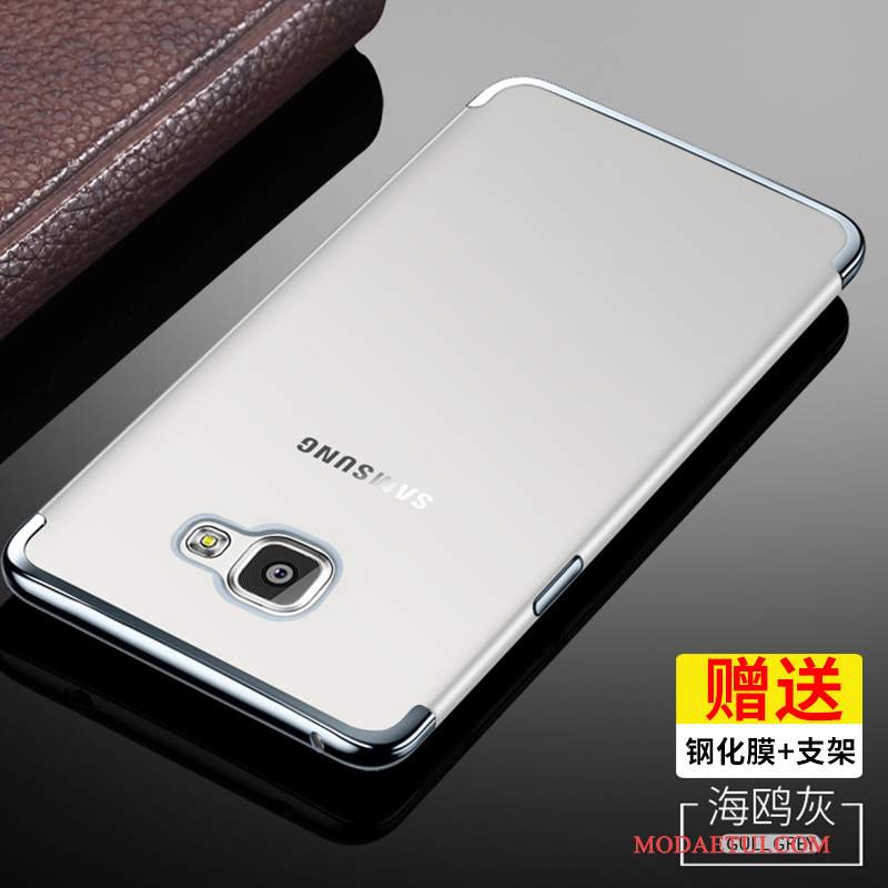 Futerał Samsung Galaxy A9 Silikonowe Przezroczysty Złoto, Etui Samsung Galaxy A9 Miękki Wysokina Telefon