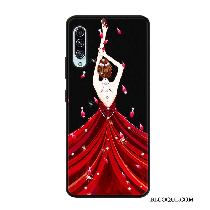 Futerał Samsung Galaxy A90 5g Silikonowe Dostosowane Anti-fall, Etui Samsung Galaxy A90 5g Ochraniacz Na Telefon Czarny