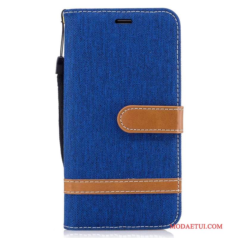 Futerał Samsung Galaxy J3 2016 Pokrowce Tendencja Denim, Etui Samsung Galaxy J3 2016 Skóra Purpurowy