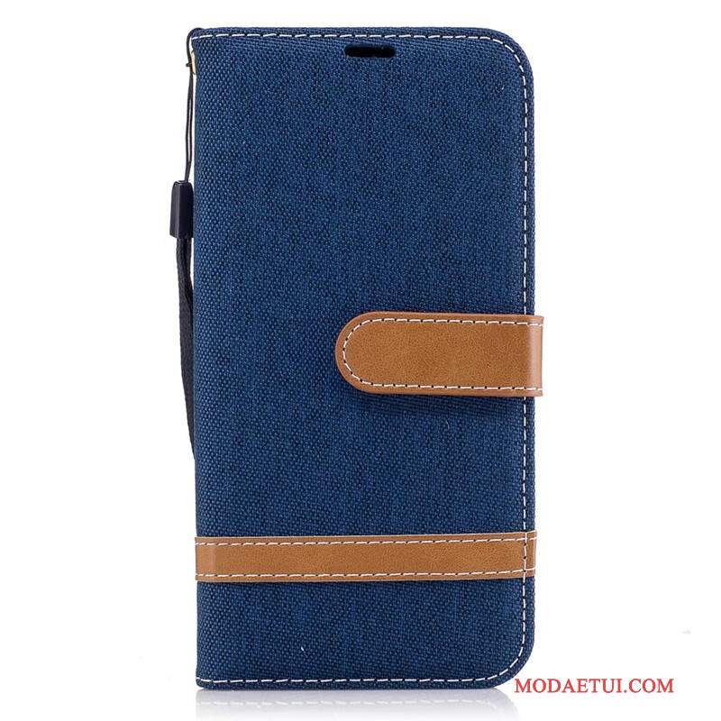 Futerał Samsung Galaxy J3 2017 Ochraniacz Denim Purpurowy, Etui Samsung Galaxy J3 2017 Skóra