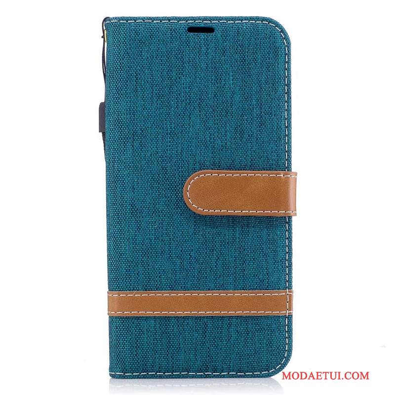 Futerał Samsung Galaxy J3 2017 Ochraniacz Denim Purpurowy, Etui Samsung Galaxy J3 2017 Skóra