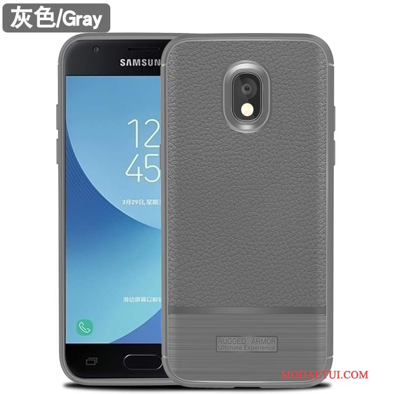 Futerał Samsung Galaxy J3 2017 Torby Na Telefon Anti-fall, Etui Samsung Galaxy J3 2017 Silikonowe Czarny