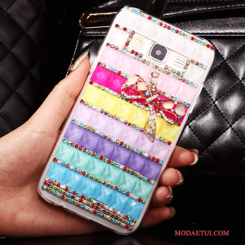 Futerał Samsung Galaxy J5 2015 Kolor Tendencja Przezroczysty, Etui Samsung Galaxy J5 2015 Ochraniacz Na Telefon
