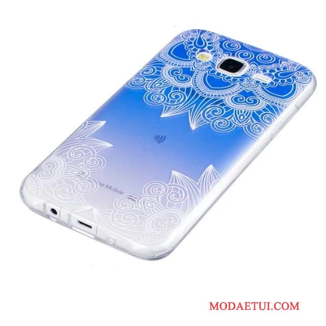 Futerał Samsung Galaxy J5 2015 Kwiaty Na Telefon Zielony, Etui Samsung Galaxy J5 2015 Relief