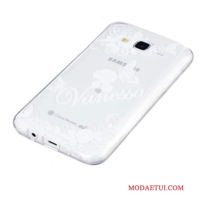 Futerał Samsung Galaxy J5 2015 Kwiaty Na Telefon Zielony, Etui Samsung Galaxy J5 2015 Relief