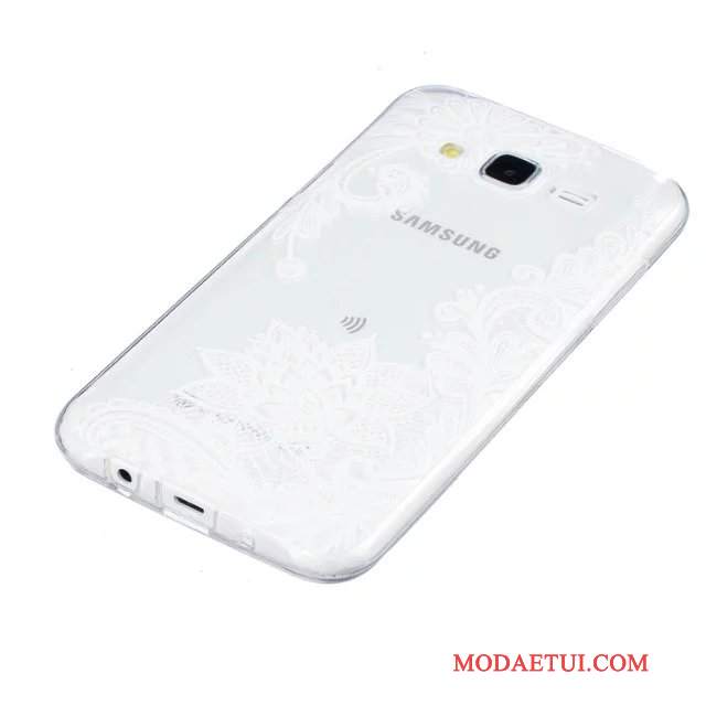 Futerał Samsung Galaxy J5 2015 Kwiaty Na Telefon Zielony, Etui Samsung Galaxy J5 2015 Relief