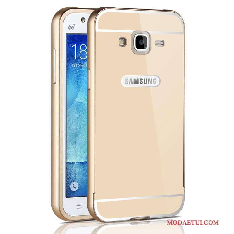 Futerał Samsung Galaxy J5 2015 Metal Trudno Anti-fall, Etui Samsung Galaxy J5 2015 Ochraniacz Różowena Telefon