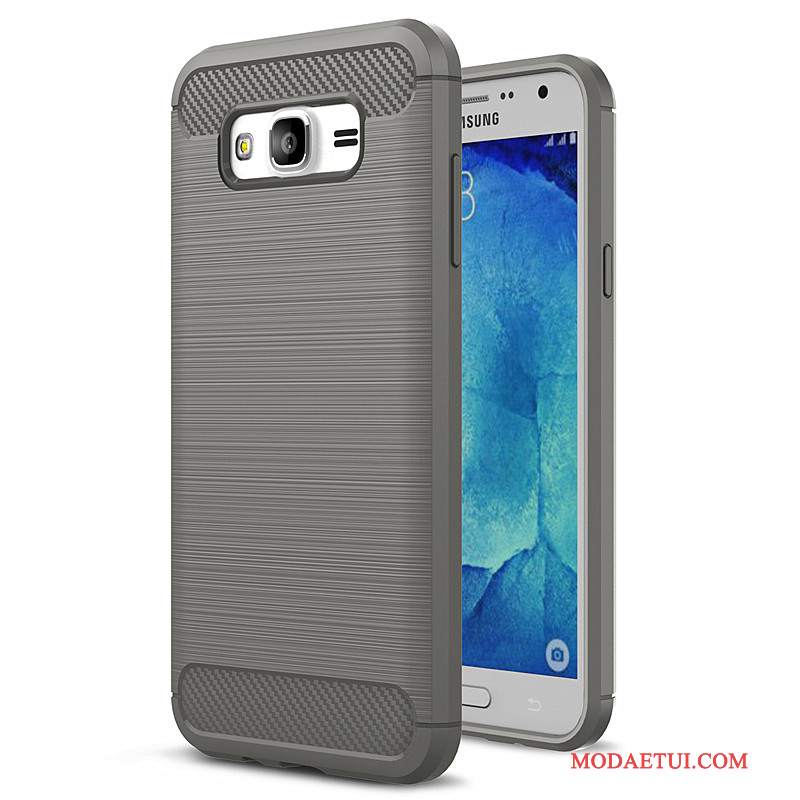 Futerał Samsung Galaxy J5 2015 Miękki Szary, Etui Samsung Galaxy J5 2015 Silikonowe