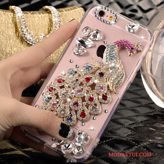 Futerał Samsung Galaxy J5 2015 Rhinestone Na Telefon Niebieski, Etui Samsung Galaxy J5 2015 Ochraniacz