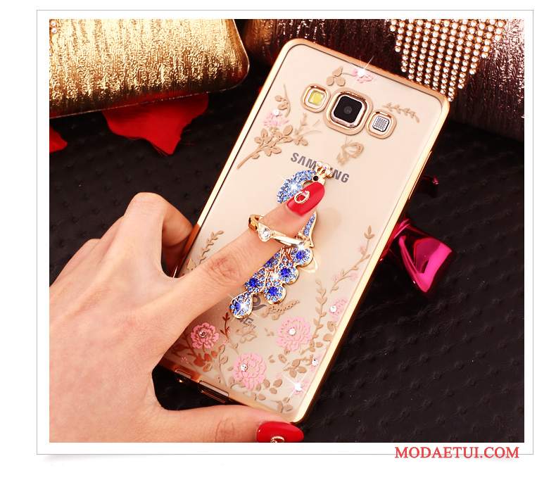 Futerał Samsung Galaxy J5 2015 Silikonowe Na Telefon Anti-fall, Etui Samsung Galaxy J5 2015 Ochraniacz Różowe