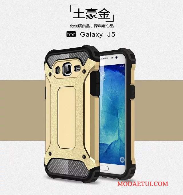 Futerał Samsung Galaxy J5 2015 Torby Na Telefon Anti-fall, Etui Samsung Galaxy J5 2015 Ochraniacz Zielony Pancerz