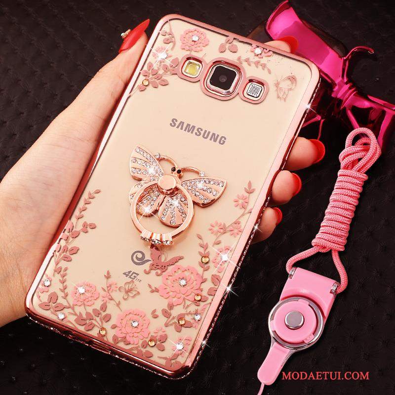 Futerał Samsung Galaxy J5 2016 Rhinestone Na Telefon Różowe, Etui Samsung Galaxy J5 2016 Torby