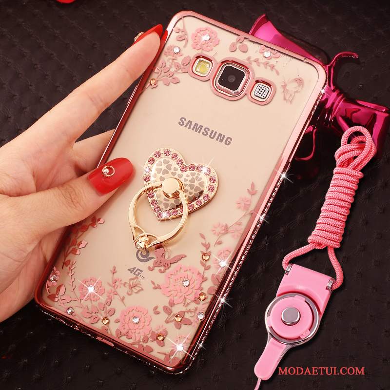 Futerał Samsung Galaxy J5 2016 Rhinestone Na Telefon Różowe, Etui Samsung Galaxy J5 2016 Torby