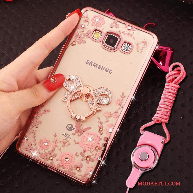 Futerał Samsung Galaxy J5 2016 Rhinestone Na Telefon Różowe, Etui Samsung Galaxy J5 2016 Torby