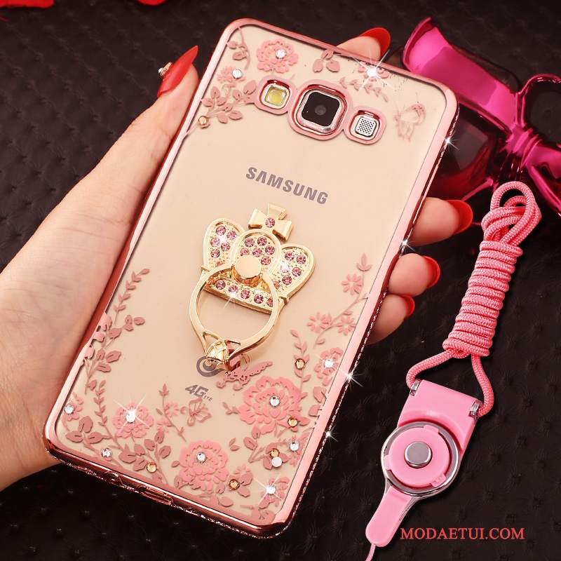 Futerał Samsung Galaxy J5 2016 Rhinestone Na Telefon Różowe, Etui Samsung Galaxy J5 2016 Torby