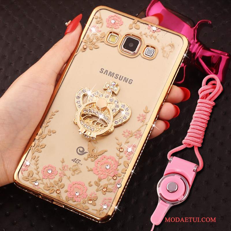 Futerał Samsung Galaxy J5 2016 Rhinestone Na Telefon Różowe, Etui Samsung Galaxy J5 2016 Torby