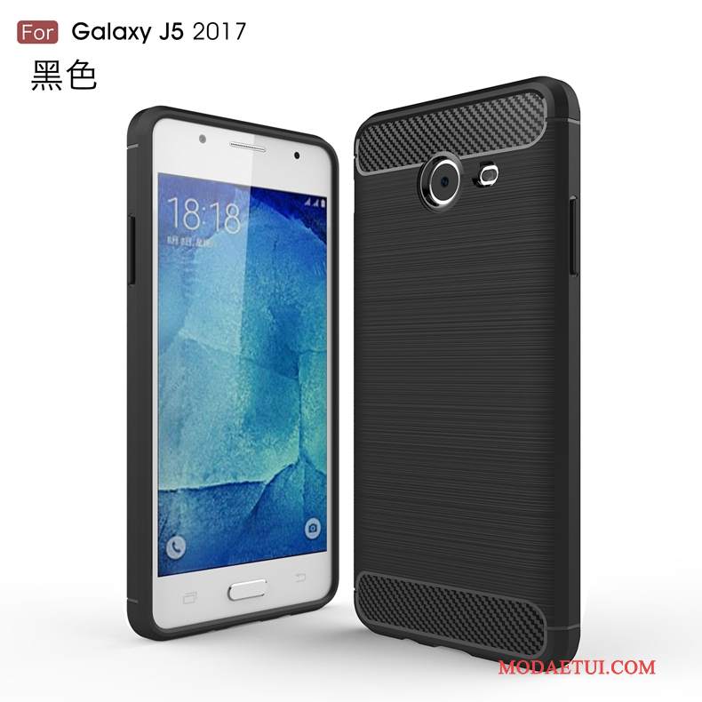 Futerał Samsung Galaxy J5 2017 Miękki Anti-fall Wzór, Etui Samsung Galaxy J5 2017 Ochraniacz Włókno Zielony