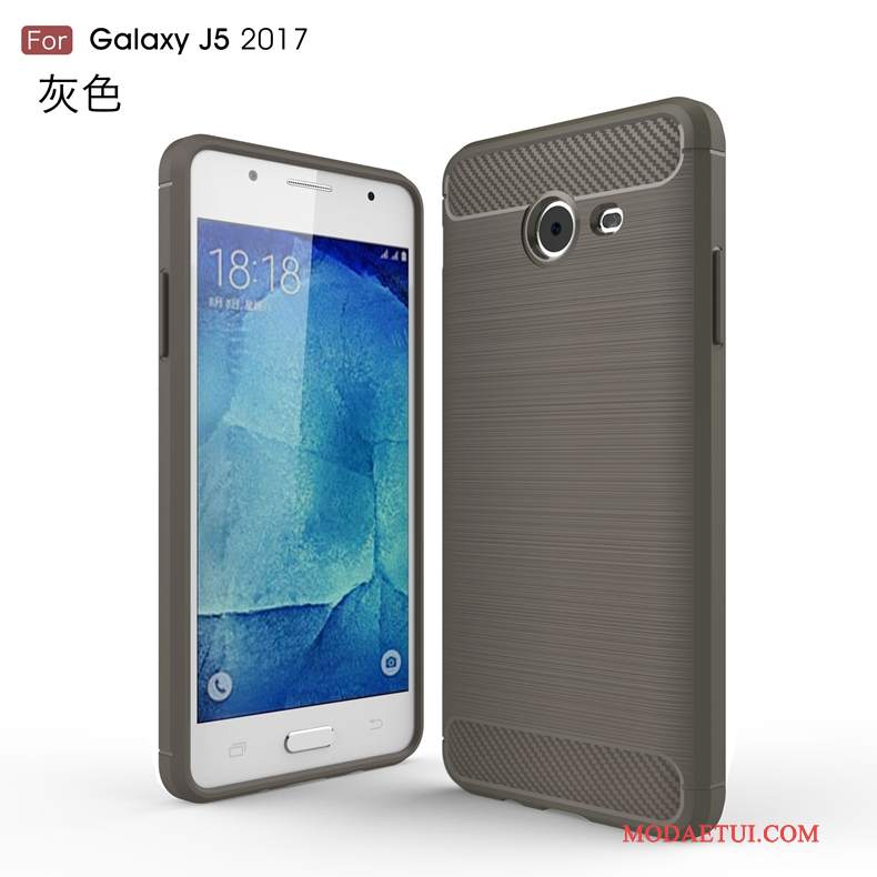 Futerał Samsung Galaxy J5 2017 Miękki Anti-fall Wzór, Etui Samsung Galaxy J5 2017 Ochraniacz Włókno Zielony