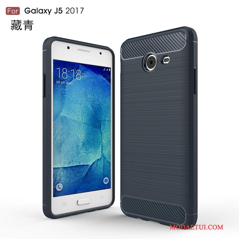 Futerał Samsung Galaxy J5 2017 Miękki Anti-fall Wzór, Etui Samsung Galaxy J5 2017 Ochraniacz Włókno Zielony