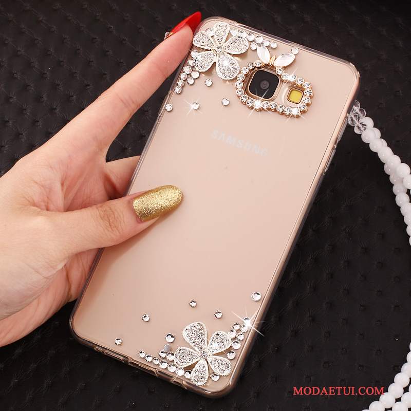 Futerał Samsung Galaxy J5 2017 Silikonowe Wiszące Ozdoby Ring, Etui Samsung Galaxy J5 2017 Rhinestone Na Telefon Anti-fall