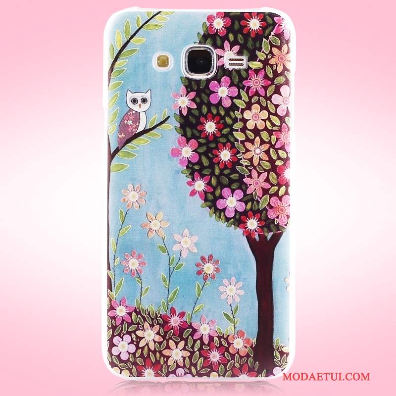 Futerał Samsung Galaxy J7 2015 Kolor Tendencja Nubuku, Etui Samsung Galaxy J7 2015 Ochraniacz Anti-fall Cienka