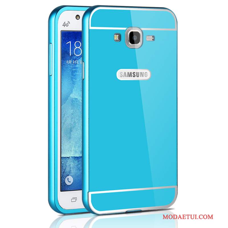 Futerał Samsung Galaxy J7 2015 Metal Tylna Pokrywa Trudno, Etui Samsung Galaxy J7 2015 Na Telefon Czerwony