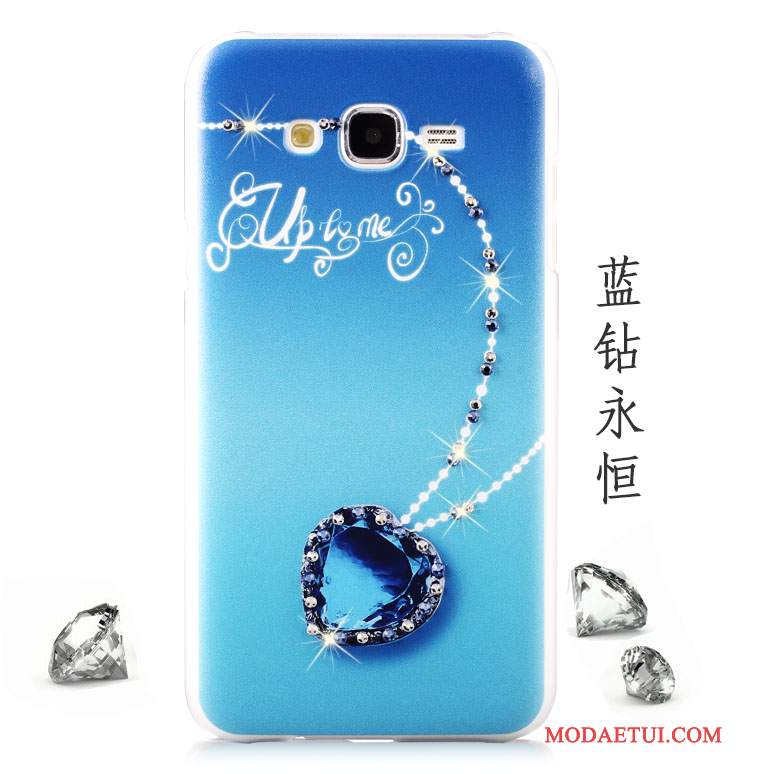 Futerał Samsung Galaxy J7 2015 Rhinestone Anti-fallna Telefon, Etui Samsung Galaxy J7 2015 Kolor Nubuku Tendencja