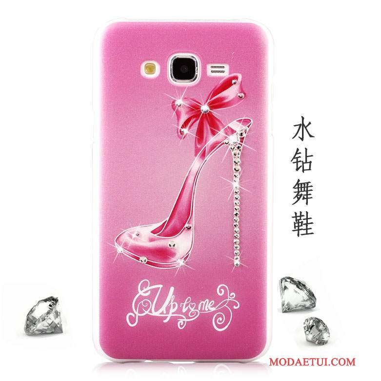 Futerał Samsung Galaxy J7 2015 Rhinestone Anti-fallna Telefon, Etui Samsung Galaxy J7 2015 Kolor Nubuku Tendencja