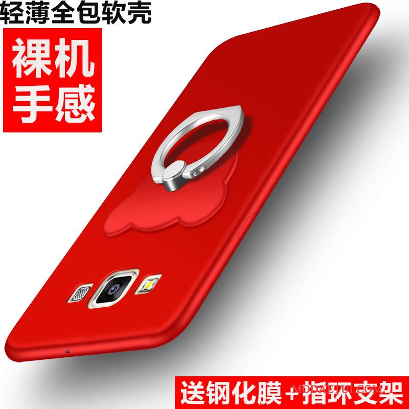 Futerał Samsung Galaxy J7 2015 Torby Tendencjana Telefon, Etui Samsung Galaxy J7 2015 Miękki Anti-fall Czerwony