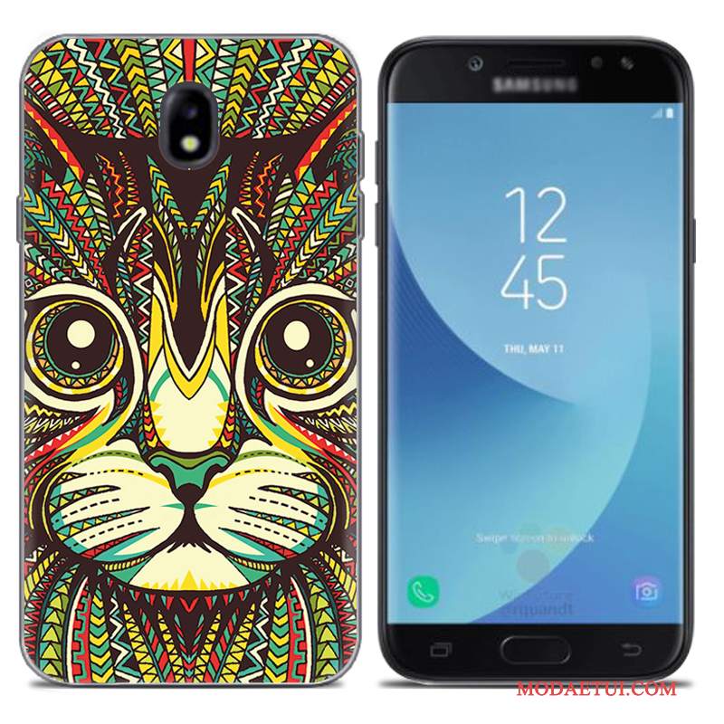 Futerał Samsung Galaxy J7 2017 Kreatywne Europana Telefon, Etui Samsung Galaxy J7 2017 Miękki Szary