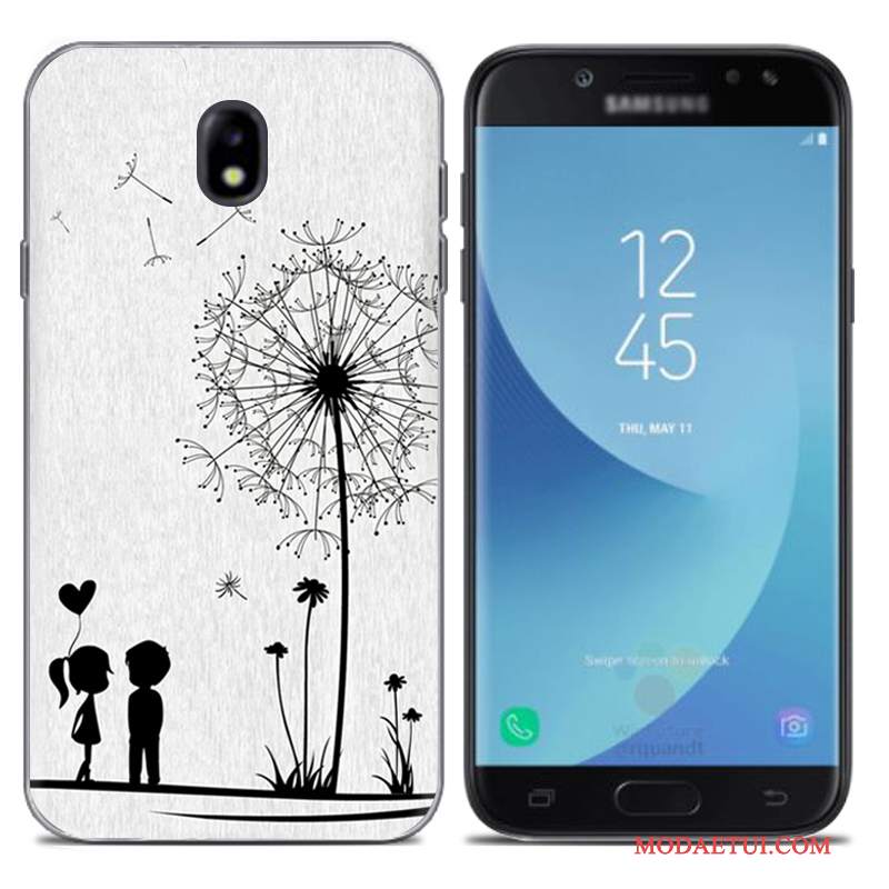 Futerał Samsung Galaxy J7 2017 Kreatywne Europana Telefon, Etui Samsung Galaxy J7 2017 Miękki Szary