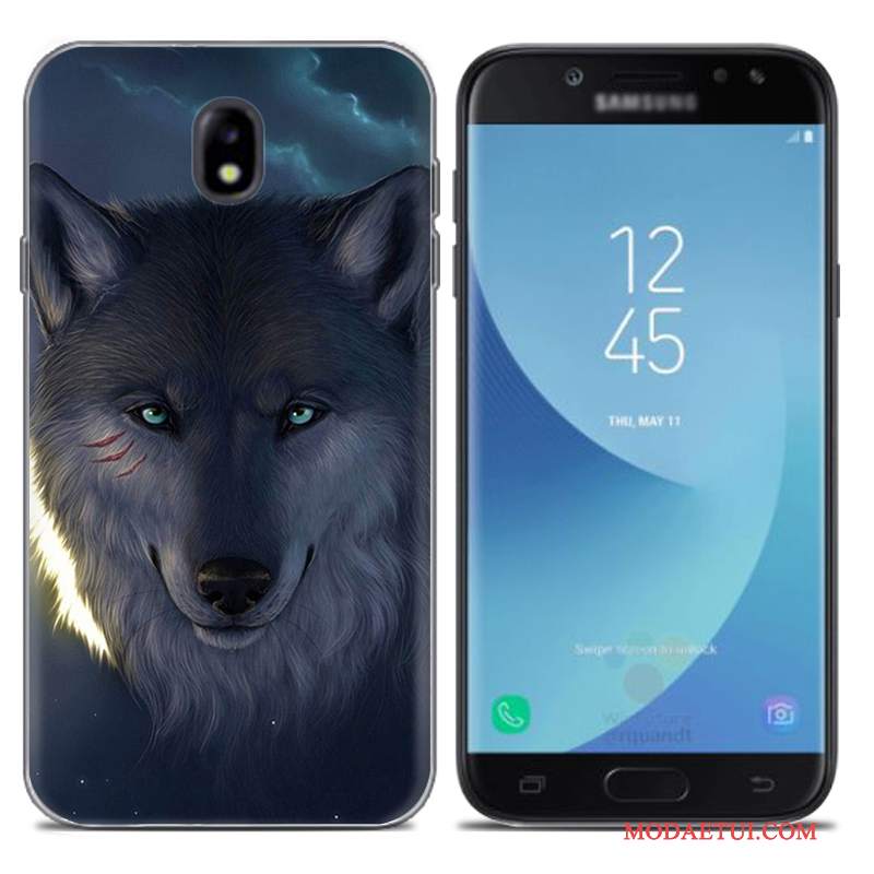 Futerał Samsung Galaxy J7 2017 Kreatywne Europana Telefon, Etui Samsung Galaxy J7 2017 Miękki Szary