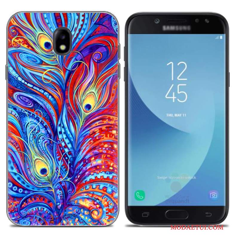 Futerał Samsung Galaxy J7 2017 Kreatywne Europana Telefon, Etui Samsung Galaxy J7 2017 Miękki Szary