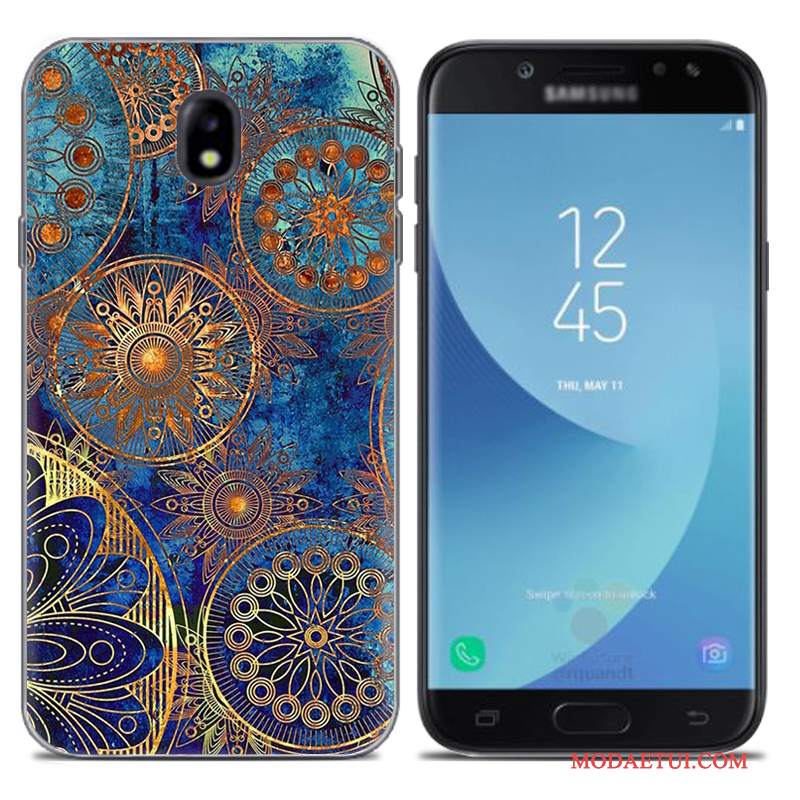 Futerał Samsung Galaxy J7 2017 Kreatywne Europana Telefon, Etui Samsung Galaxy J7 2017 Miękki Szary