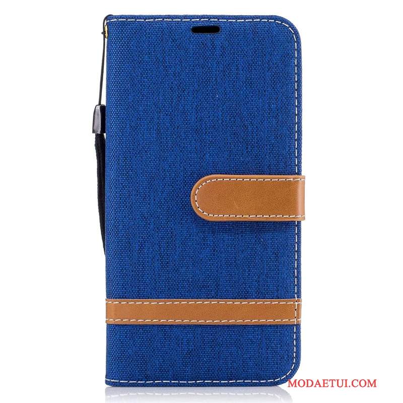 Futerał Samsung Galaxy J7 2017 Portfel Czerwony Denim, Etui Samsung Galaxy J7 2017 Torby