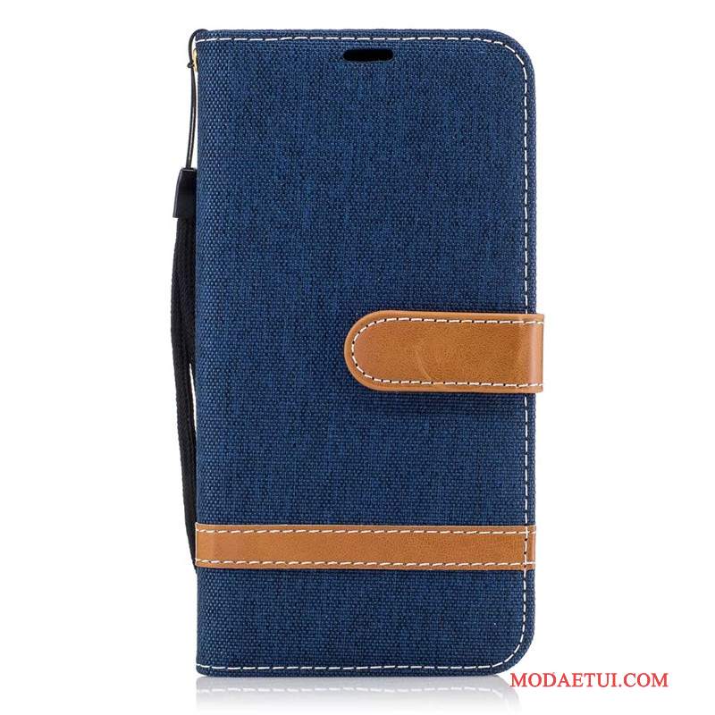 Futerał Samsung Galaxy J7 2017 Portfel Czerwony Denim, Etui Samsung Galaxy J7 2017 Torby