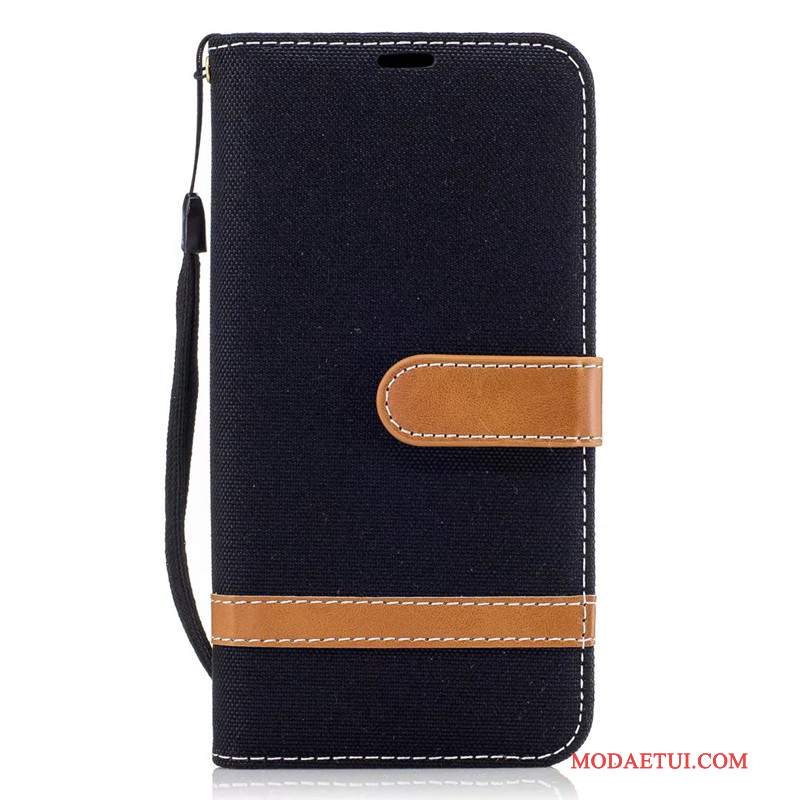 Futerał Samsung Galaxy J7 2017 Portfel Czerwony Denim, Etui Samsung Galaxy J7 2017 Torby