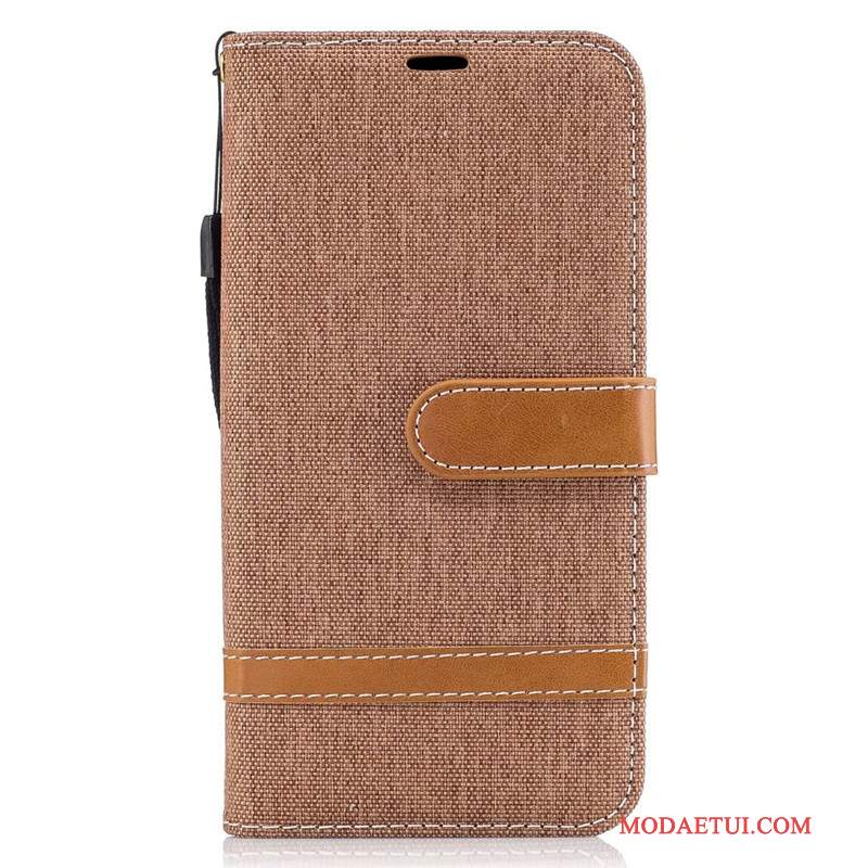 Futerał Samsung Galaxy J7 2017 Portfel Czerwony Denim, Etui Samsung Galaxy J7 2017 Torby