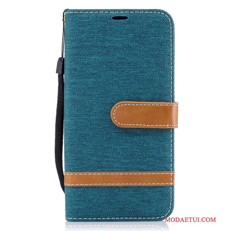 Futerał Samsung Galaxy J7 2017 Portfel Czerwony Denim, Etui Samsung Galaxy J7 2017 Torby