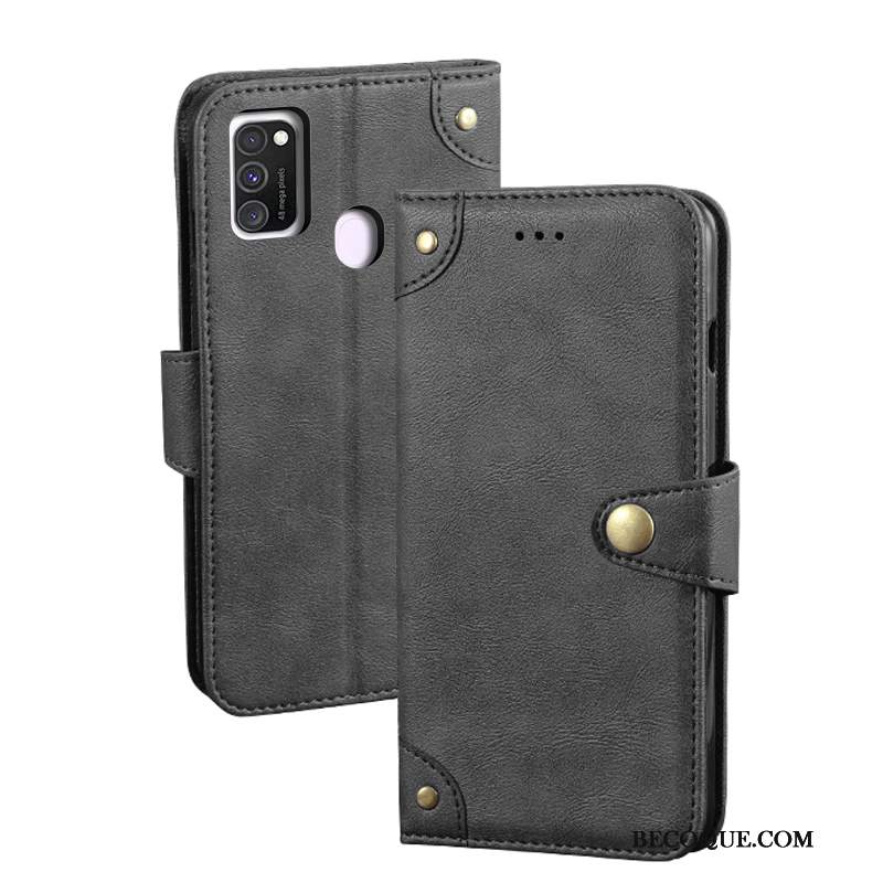 Futerał Samsung Galaxy M30s Vintage Kartana Telefon, Etui Samsung Galaxy M30s Pokrowce Modna Marka Czerwony