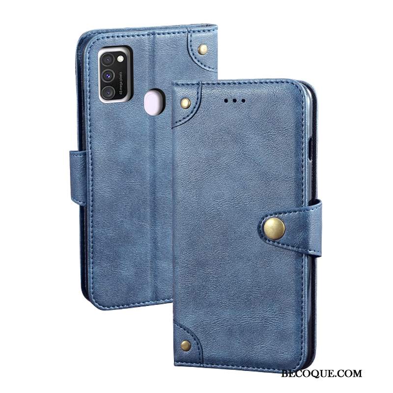 Futerał Samsung Galaxy M30s Vintage Kartana Telefon, Etui Samsung Galaxy M30s Pokrowce Modna Marka Czerwony